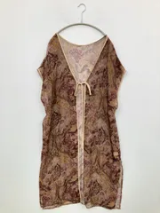 SELECT MOCA セレクトモカ カーディガン/ボレロ F ブラウン その他総柄 ロング丈 半袖 レディースのサムネイル