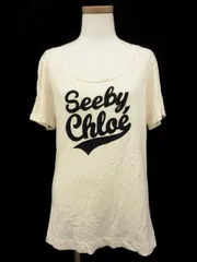 シーバイクロエ SEE BY CHLOE カットソー 半袖 リボン ロゴ 36 ベージュ 国内正規 /mmのサムネイル