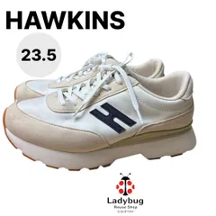 中古　HAWKINS ホーキンス SASHA ローカットスニーカー HW20310 LT.BEIGE　23.5　レディース　スニーカー　靴のサムネイル