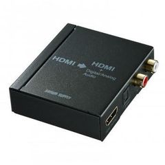 산와 서플라이 HDMI 신호 오디오 분리기 광 디지털/아날로그 대응 VGA-CVHD5