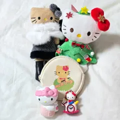 サンリオ ハローキティ フィギュア ガチャ ぬいぐるみ キーホルダー ポーチ 5種 ロングダリキティ 50周年