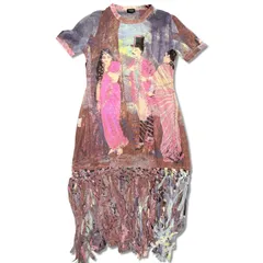 Jean Paul GAULTIER ジャンポールゴルチエ　1990s Rare Tassle Mesh Dress　パワーネット　フリンジドレス　レディース　アーカイブのサムネイル