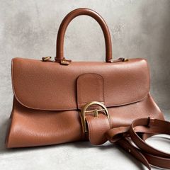 美品】デルヴォー ブリヨン イーストウエスト 2wayハンドバッグ 