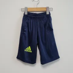 キッズ 110 アディダス ハーフパンツ ネイビー