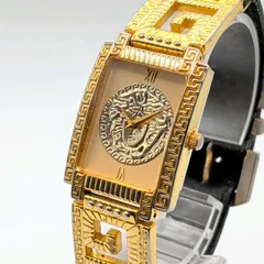 GIANNI VERSACE  700801S Watch Quarts Ladies Square Gold dial Y2K 00S ヴェルサーチ 時計 クオーツ レディース スクエア ゴールド ゴールド文字盤 ヴィンテージ  稼働品のサムネイル