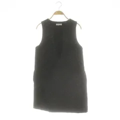 バーニーズニューヨーク BARNEYS NEW YORK ジャンパースカート ジャンスカ ミニ ワンピース ウール 黒 /NR ■OS ■FRのサムネイル
