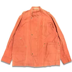 【70s】ISSEY MIYAKE イッセイミヤケ　丸文字タグ　コットンブルゾン　ジャケット　メンズ　アーカイブ　ヴィンテージ　サイズMのサムネイル