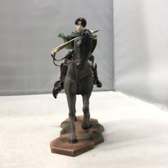 [중고]반다이 리바이 이치 반 쿠지 진격의 거인 벽외 조사 여자형 포박 작전 B상 기마 피겨 본체만 파손 있음[15]