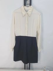 美品 SANDRO サンドロ 千鳥格子 白襟 ワンピース M ハウンドトゥース 美品 SANDRO サンドロ 千鳥格子 白襟 ワンピース M ハウンドトゥース