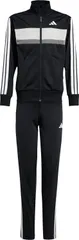 アディダス adidas シーズナル エッセンシャルズ TIBERIO スリーストライプス トリコット トラックスーツ キッズ  KQG66 JY0509 (トップス)ブラック/