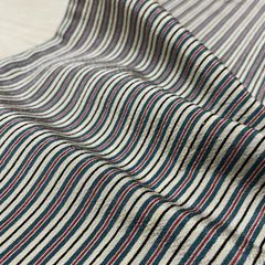 美品 八重山ミンサー 半幅帯 ストライプ グレー ブラウン 着物 浴衣
