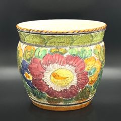 イタリア製 手描き 陶器鉢 プランターカバー - メルカリ