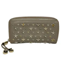 JIMMY CHOO(ジミーチュウ) 長財布 フィリッパ ベージュ スタッズ/スター(星)/ラウンドファスナー/ホログラムシールあり レザーのサムネイル