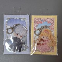 ☆魔法少女ノ魔女裁判 郵便局 切手型アクリルキーホルダー2種セット