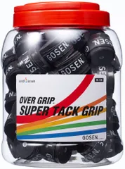 ゴーセン GOSEN テニス スーパータックグリップ 60個入りボックス ブラック グリップテープ オーバーグリップ 大容量 部活 クラブ活動 サークル トレーニング 巻き替え  OG106BXBK ブラックのサムネイル