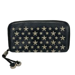 Saint Laurent】長財布 星柄 ブラック レザー ポケット 大容量 - メルカリ