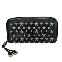 JIMMY CHOO(ジミーチュウ) 長財布 フィリッパ 黒 スター/スタッズ/ラウンドファスナー/ホログラムシールなし レザーのサムネイル