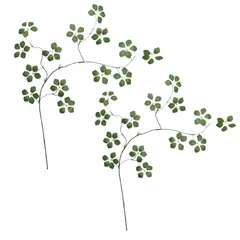 Aurenne 인조 녹색 인공 꽃 장식 관상용 식물, 인조 탁상 장식, 절단 가능, 90cm, 2개 세트