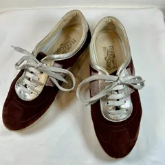 【Salvatore Ferragamo】フェラガモ/スニーカー/5/1/2/約23cm/ボルドー/スエード/レディース/No.262のサムネイル