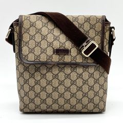 08 GUCCI グッチ ショルダーバッグ 斜めがけ GGスプリーム PVC - メルカリ