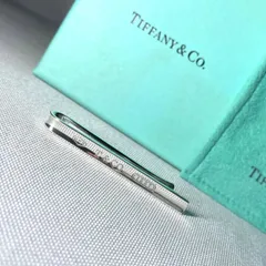 美品 TIFFANY ティファニー T&Co 1837 エングレイブロゴ 鏡面スターリングシルバー ネクタイピン タイピン タイバー AG/SV925 付属有のサムネイル