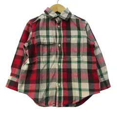 ポロバイラルフローレン 長袖シャツ トップスチェック柄 キッズ 男の子用 3/3Tサイズ レッド Polo by Ralph Lauren 【中古】のサムネイル
