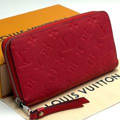 LV ルイヴィトン アンプラント ジッピー 長財布 赤 - メルカリ