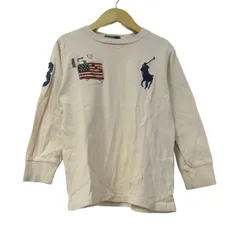 ポロバイラルフローレン 長袖Ｔシャツ トップス ロンT ビッグポニー キッズ 男の子用 110サイズ ベージュ Polo by Ralph Lauren 【中古】のサムネイル