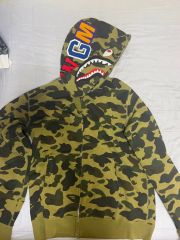 N211◯ A BATHING APE シャークパーカー 迷彩柄 - メルカリ
