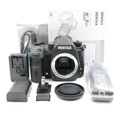 ■ 셔터 수 6435 장! 신품 같은 ■ PENTAX K-3 Mark III 몸 블랙 디지털 일안 리플렉스 카메라 펜탁스