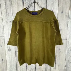 NEPENTHES ネペンテス 日本製 グリーン コットン サマーニット 半袖 5分袖 Tシャツのサムネイル
