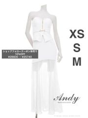 S ピンクベージュON3084 Andy3083アンディベアキャバドレス - メルカリ