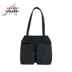 美品 PRADA プラダ テスート 三角ロゴプレート ブラック 黒 ナイロン