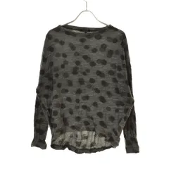 【pasdecalais】1169 ドットプリント ウールプルオーバー長袖カットソーのサムネイル