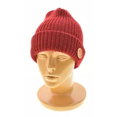 【ILBISONTE】54152309183 レザーパッチ付きニットキャップのサムネイル
