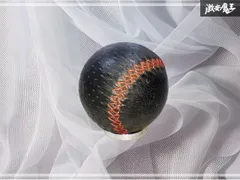 社外 メーカー不明 汎用 シフトノブ シフト ノブ 革 丸形 全長 約48.2㎜ 直径 約46.5㎜ 手前内径 約20.1㎜ 奥内径 約15.9㎜ 激安魔王 棚のサムネイル