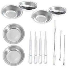 【在庫処分】調色スティック かくはん棒 塗料皿 3mlスポイト プラモデル用品 21点セット ホビー用塗装用具 塗装セット プラモデル塗料用 ステンレス製 サムコス 模型初心者セットのサムネイル