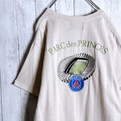 【国内正規品】パリ・サンジェルマン PSG Paris バックプリント アイボリーベージュ 半袖Tシャツ #24601