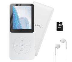 【New Model, Ultra-Lightweight 26g】Music Player MP3 Player SD Card Compatible 128GB Expandable High Cost Performance【Built-in Speaker & Wired/Wireless Dual Use】Compact MP3 HIFI Sound Quality Large Screen Long Standby Time Large Capacity Music Player Volume Control Lock Button to Prevent Accidental Operation 0b93ee07