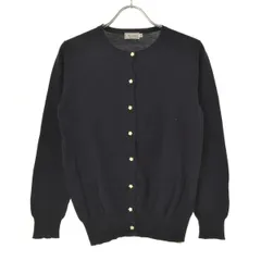 【Anatelier】フラワーボタン コトンニット長袖カーディガンのサムネイル