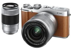 [Used] FUJIFILM Digital Mirrorless Camera X-M1 Double Zoom Lens Kit Brown F X-M1BW/1650/50230KIT