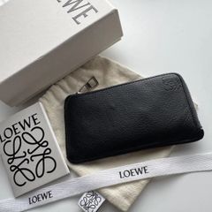 ロエベ ラージバーティカルウォレットブラック 長財布 - メルカリ