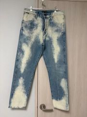 TSY RIPPED WIDE STRAIGHT DENIM [INDIGO] - メルカリ