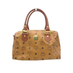 MCM エム・シー・エム ミニボストンバッグ ヴィセトス柄 ハンドバッグ ロゴプレート カバン ブラウン レディース 【中古】のサムネイル