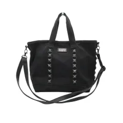 HYSTERIC GLAMOUR ヒステリックグラマー ショルダーバッグ WOMEN STUDS CANVAS スタッズキャンバス クロスボディー 2WAY ブラック レディース 【中古】のサムネイル