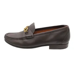 Salvatore Ferragamo サルヴァトーレフェラガモ ローファー ガンチーニ金具 革靴 レザー イタリア製 ブラウン 7EE 25.5cm メンズ 【中古】のサムネイル