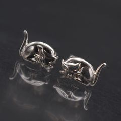 Clio Blueシルバー フープピアス 両耳用 - メルカリ