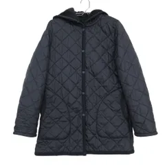 LAVENHAM ラベンハム コート キルティング ジャケット アウター フード 裏起毛 イギリス製 ネイビー 36【S】 レディース 【中古】のサムネイル