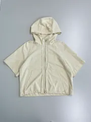 正規品 LANVIN アイボリー フード ジップアップ 半袖のサムネイル