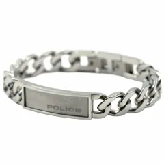 [訳ありアウトレット(箱に難あり)] ポリス ブレスレット メンズ シルバー ステンレス アクセサリー POLICE PJ.25485BSS/01のサムネイル